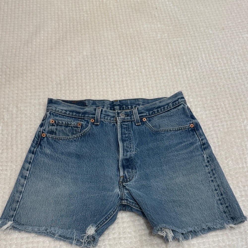 Levi's Classic Blue Denim Shorts